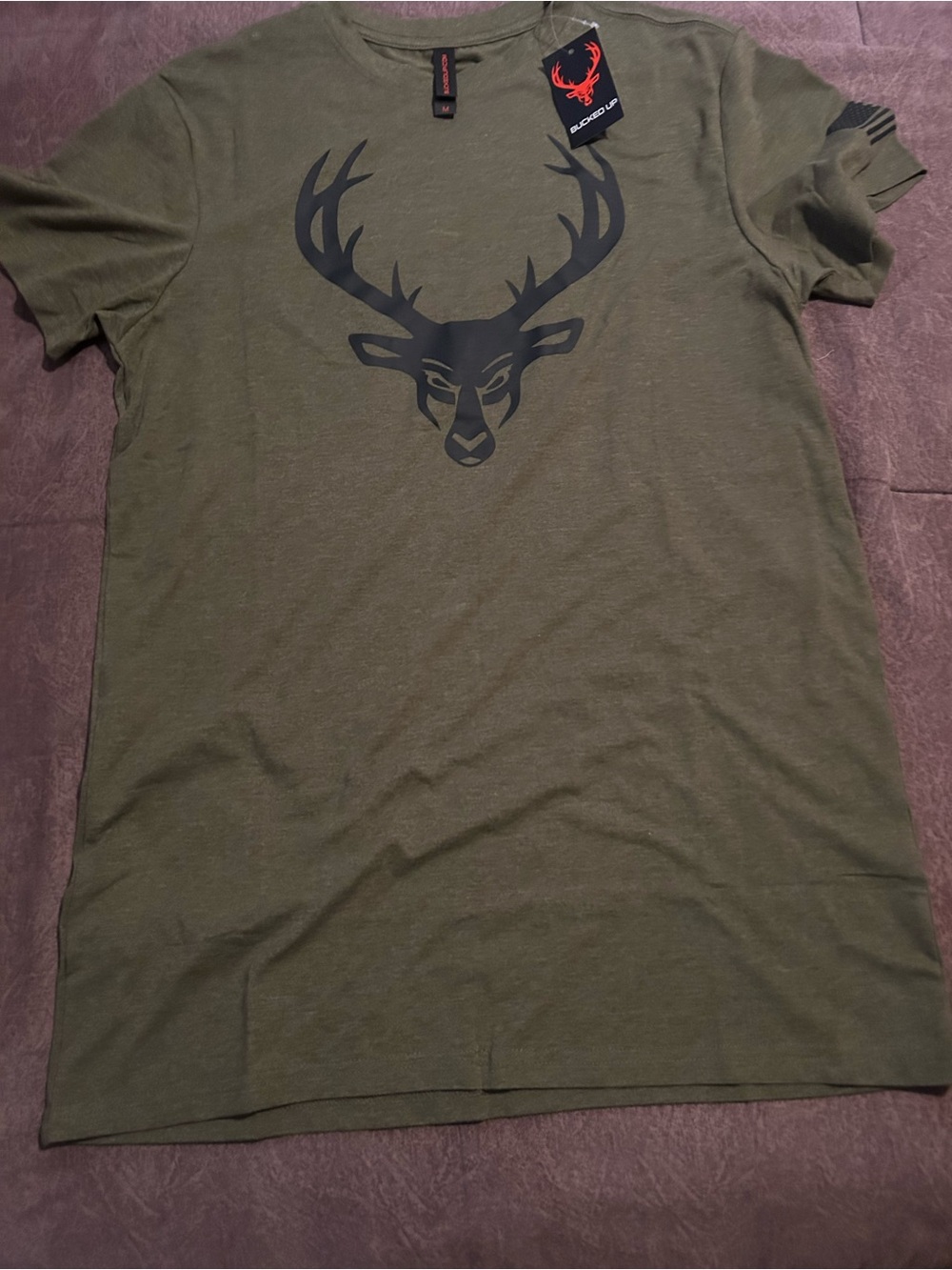 Men’s Olive Green Bucked Up T-Shirt